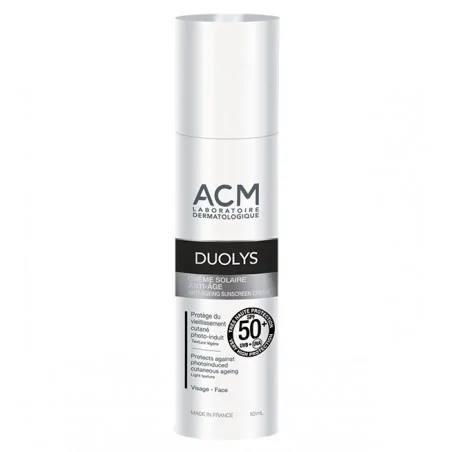 ACM DUOLYS ECRAN SOLAIRE ANTI-ÂGE SPF50+ 50 ML – Couleur naturelle et soin éclatant