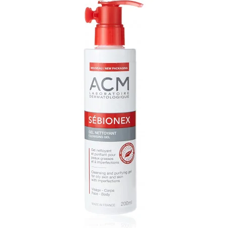 ACM SÉBIONEX GEL NETTOYANT 200 ML – Couleur naturelle et soin éclatant