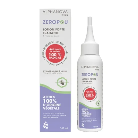 ALPHANOVA Lotion anti-poux & lentes ZEROPOU 200ml – Couleur naturelle et soin éclatant