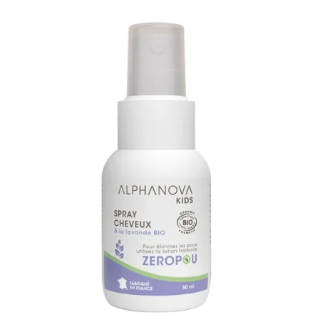ALPHANOVA SPRAY CHEVEUX ANTI POUX/LICE BIO KIDS 50ML – Couleur naturelle et soin éclatant