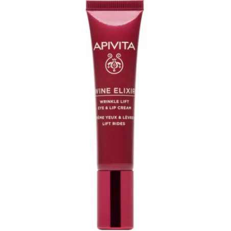 Apivita WINE ELIXIR Crème Yeux & Lèvre Lift Rides 15ml