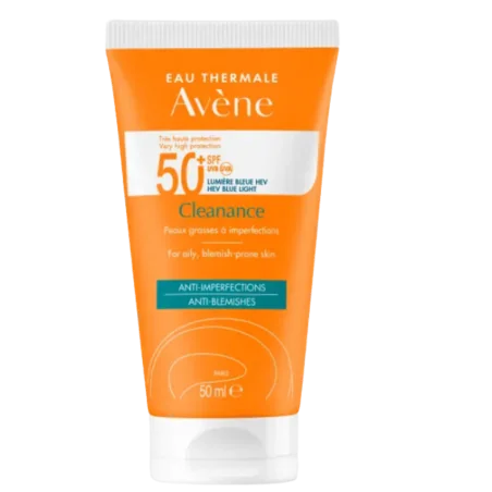 AVENE CLEANANCE SOLAIRE SPF 50+ – Couleur naturelle et soin éclatant