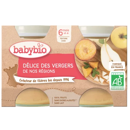 Babybio Délice des Vergers 2X130G – Couleur naturelle et soin éclatant