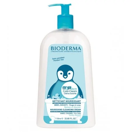 Bioderma Abcderm cold cream 1L – Couleur naturelle et soin éclatant