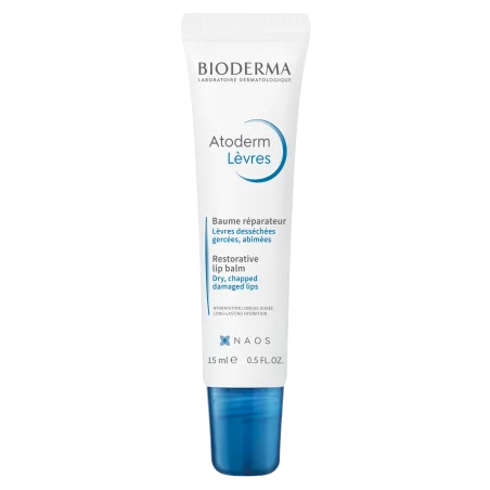 BIODERMA ATODERM BAUME LEVRES 15ml Nourrit Et Apaise Les Lèvres Gercées – Couleur naturelle et soin éclatant