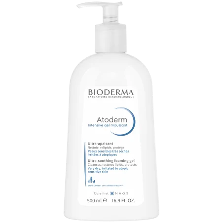 BIODERMA ATODERM INTENSIVE GEL MOUSSANT 500ML – Couleur naturelle et soin éclatant