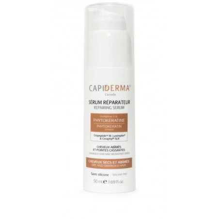 Capiderma Sérum Réparateur Cheveux Abîmés 50 ml – Couleur naturelle et soin éclatant