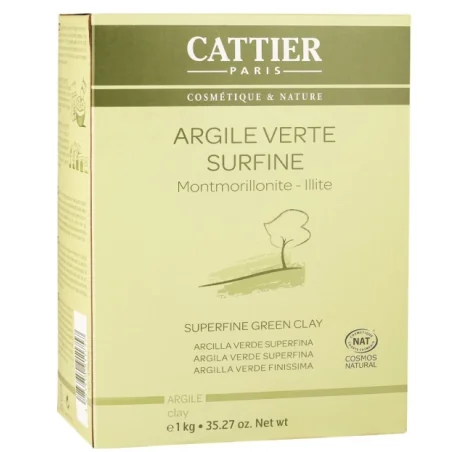 CATTIER ARGILE VERTE FINE 1KG – Couleur naturelle et soin éclatant