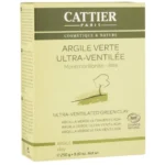 CATTIER ARGILE VERTE ULTRA VENTILEE 250g – Couleur naturelle et soin éclatant