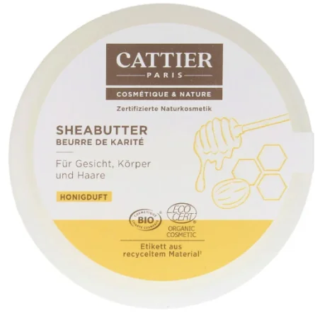 Cattier BEURRE DE KARITE - MIEL 100g – Couleur naturelle et soin éclatant