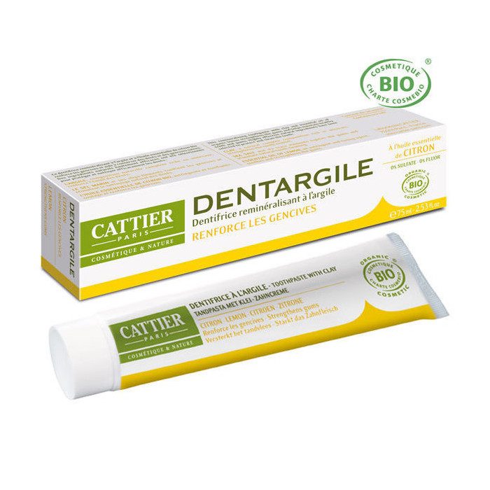 CATTIER DENTARGIL CITRON BIO 75 ML – Couleur naturelle et soin éclatant
