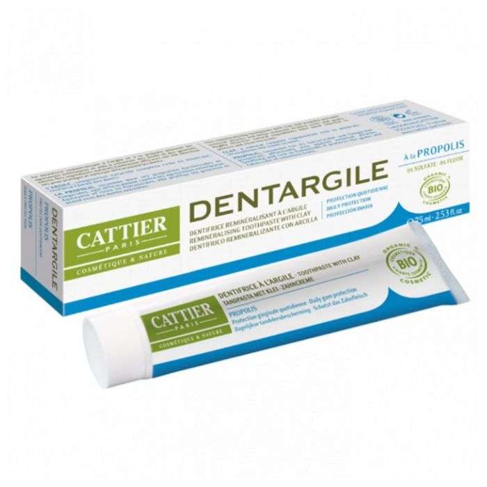 CATTIER DENTARGILE A LA PROPOLIS BIO 75 ML – Couleur naturelle et soin éclatant