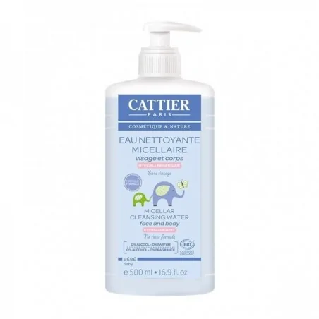 Cattier EAU NETTOYANTE MICELLAIRE 500ml – Couleur naturelle et soin éclatant