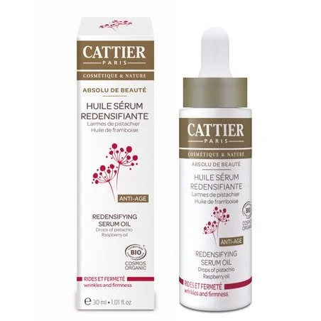 Cattier - Huile sérum redensifiante Absolu de beauté 30 ml – Couleur naturelle et soin éclatant