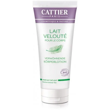 Cattier LAIT VELOUTE POUR LE CORPS-parfum THE VERT 200ml – Couleur naturelle et soin éclatant