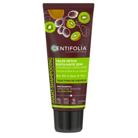 CENTIFOLIA AVANT-SHAMPOING GÉLEE DÉTOX EXFOLIANTE Gommage Capillaire 2en1 200ml