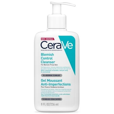 CERAVE GEL MOUSSANT ANTI IMPERFECTIONS 236ML – Couleur naturelle et soin éclatant