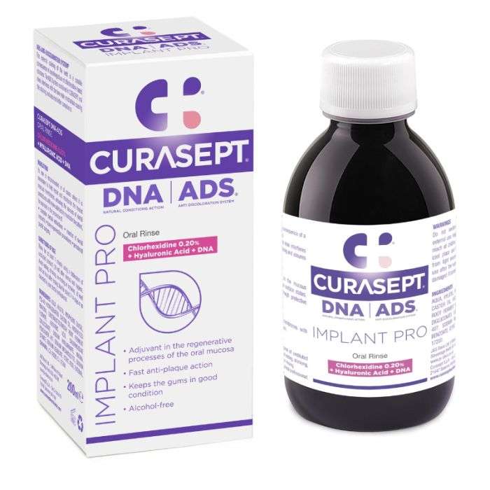 CURASEPT ADS DNA IMPLANT PRO 200 ML – Couleur naturelle et soin éclatant