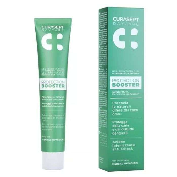 CURASEPT PROTECTION BOOSTER GEL DENTIFRICE INVASION DES HERBES 75 ML – Couleur naturelle et soin éclatant