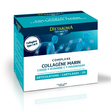 DIETAROMA COMPLEXE COLLAGÈNE MARIN 20 SACHETS – Couleur naturelle et soin éclatant