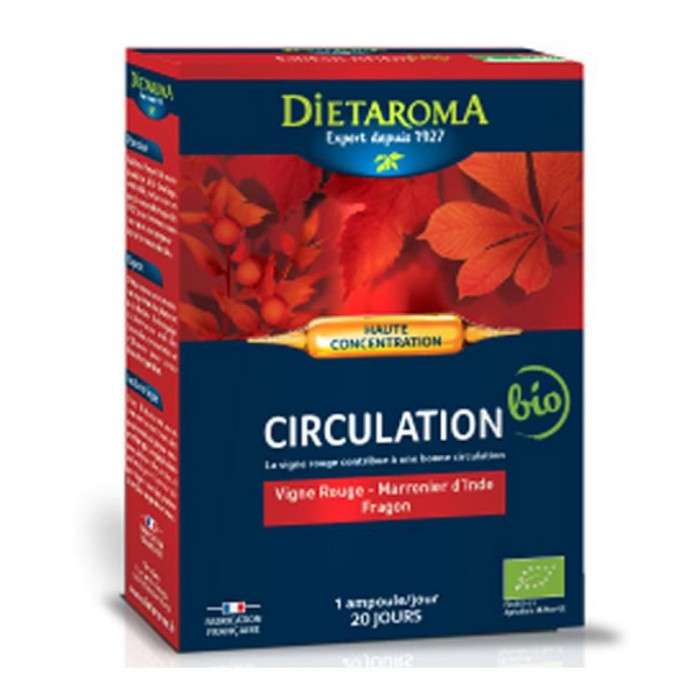 DIETAROMA CIRCULATION BIO 20 AMPOULES – Couleur naturelle et soin éclatant