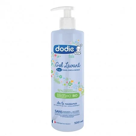DODIE Gel Lavant 3en1 500 ML – Couleur naturelle et soin éclatant