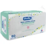 DODIE MAXI CARRÉS COTON 3EN1 SIEGE VISAGE MAINS 100% COTON X60U