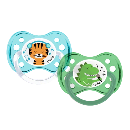 DODIE SUCETTE ANATOMIQUE 28 +6M DUO TIGRE/DINOSAURE – Couleur naturelle et soin éclatant