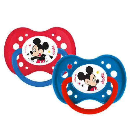DODIE Sucette Duo Mickey A65 18+ Mois – Couleur naturelle et soin éclatant