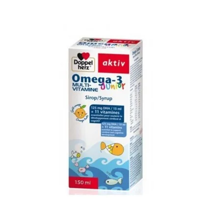 Doppel Herz Aktiv Omega-3 Junior Multivitamine Sirop 150ml â Couleur naturelle et soin Ă©clatant