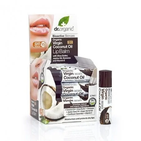 Dr. Organic Baume lèvres Au coco 5.7 ml