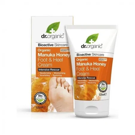 DR.ORGANIC CRÈME PIEDS AU MIEL DE MANUKA 125 ML