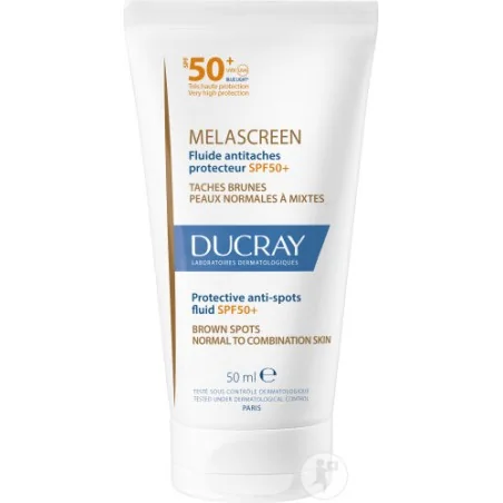 Ducray Melascreen Fluide Anti-taches Protectrice spf50+ 50ml – Couleur naturelle et soin éclatant