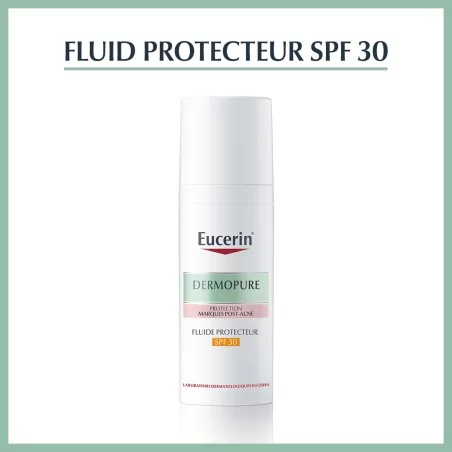 Eucerin DermoPure Fluide Protecteur Spf 30 – 50ml – Couleur naturelle et soin éclatant