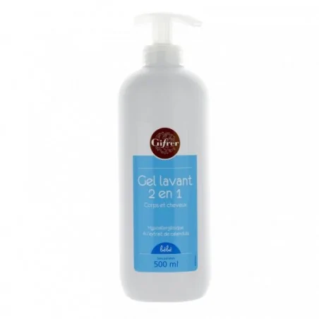 GIFRER GEL LAVANT 2 EN 1 CORPS ET CHEVEUX 500 ML