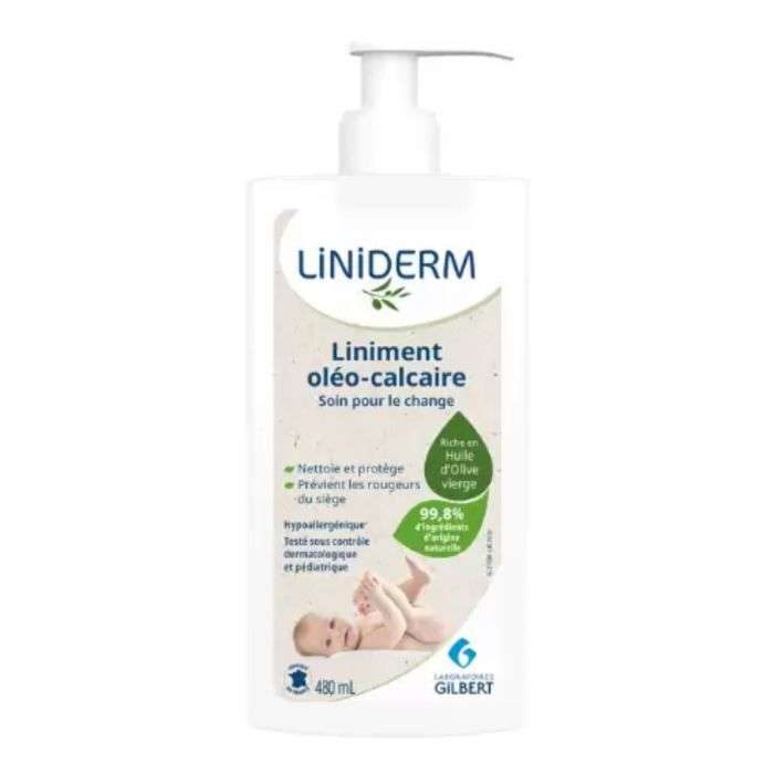 GILBERT LINIDERM LINIMENT OLEO CALCAIRE AVEC POMPE 480 ML – Couleur naturelle et soin éclatant