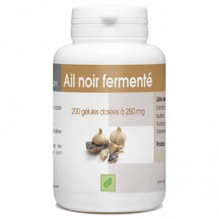 GPH DIFFUSION AIL NOIR FERMENTE 250MG 200 GĂLULES â Couleur naturelle et soin Ă©clatant