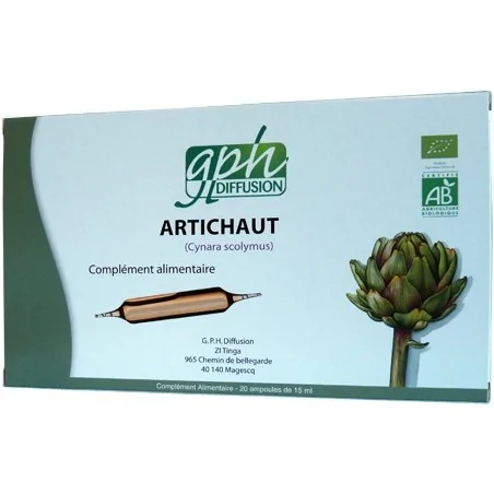 GPH DIFFUSION ARTICHAUT BIO 20 ampoules de 15 ml – Couleur naturelle et soin éclatant