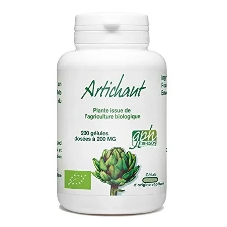 GPH DIFFUSION Artichaut Bio - 200 gĂ©lules vĂ©gĂ©tale â Couleur naturelle et soin Ă©clatant