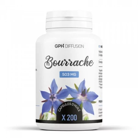GPH diffusion BOURRACHE Bio 200 capsules – Couleur naturelle et soin éclatant