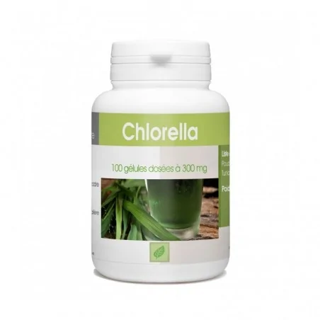 GPH DIFFUSION CHLORELLA - 100 GÉLULES À 300 MG – Couleur naturelle et soin éclatant