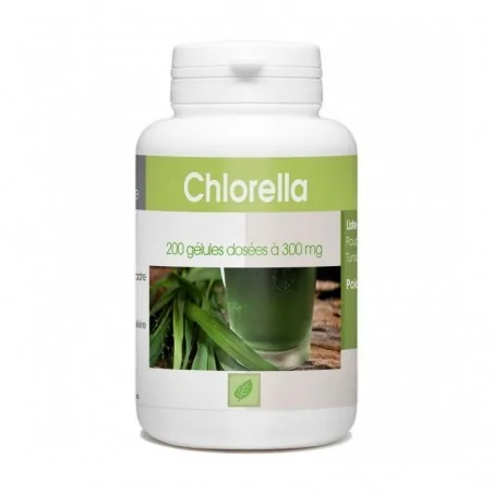 GPH DIFFUSION CHLORELLA - 200 GÉLULES À 300 MG – Couleur naturelle et soin éclatant