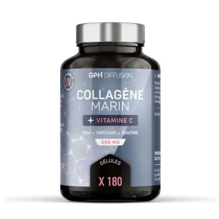 GPH COLLAGENE MARINE + VITAMINE C 350 MG 180 GELULES â Couleur naturelle et soin Ă©clatant