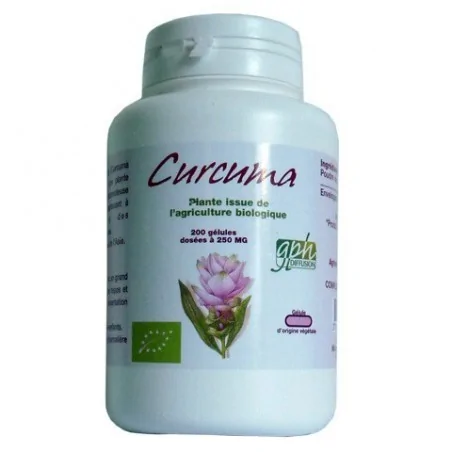 GPH DIFFUSION CURCUMA Bio 200 gélules – Couleur naturelle et soin éclatant