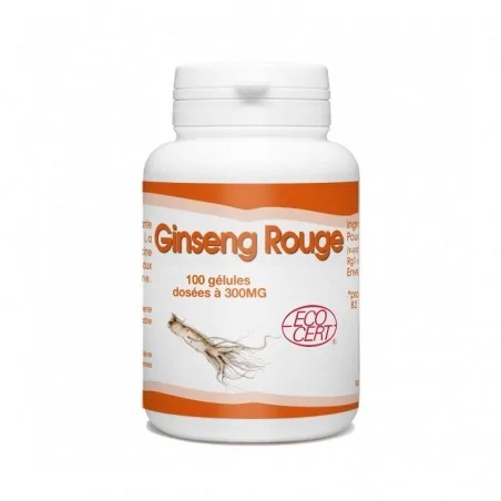 GPH DIFFUSION GINSENG ROUGE BIO - 300 MG - 100 GÉLULES – Couleur naturelle et soin éclatant