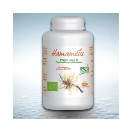 GPH DIFFUSION HAMAMELIS Bio 200 gélules – Couleur naturelle et soin éclatant