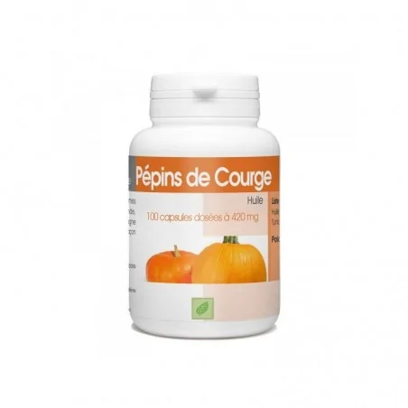 GPH DIFFUSION HUILE DE PÉPINS DE COURGE - 100 CAPSULES À 420 MG – Couleur naturelle et soin éclatant