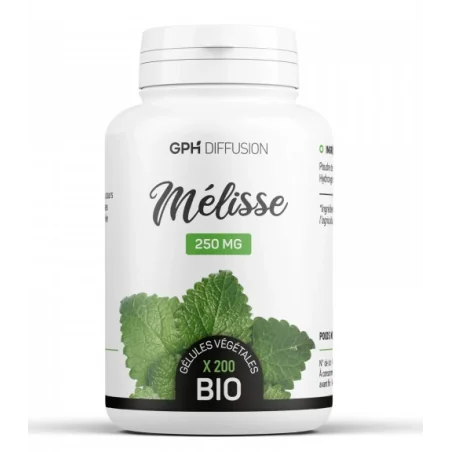 GPH DIFFUSION MELISSE Bio 200 gélules – Couleur naturelle et soin éclatant