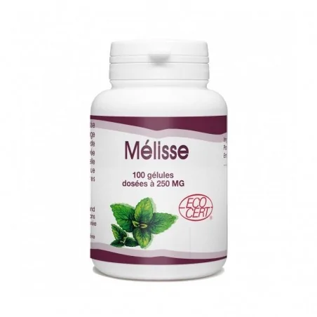 GPH DIFFUSION MÉLISSE BIO - 250 MG - 100 GÉLULES – Couleur naturelle et soin éclatant