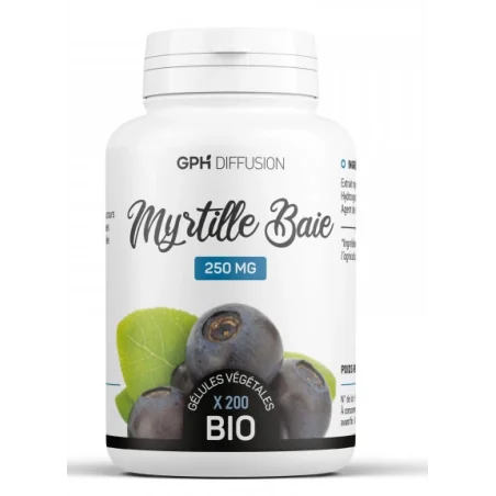 GPH DIFFUSION MYRTILLE BAIE Bio 200 gélules – Couleur naturelle et soin éclatant